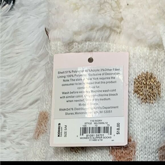 NWT 2/$15 Lauren Conrad Sherpa Socks - Picture 4 of 6